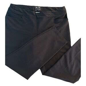 Adidas Womens Black Stretch Cropped GOLF Pants Size Medium, RN# 88387 CA #40312